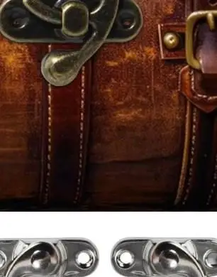 Antique Hook Hasp 2pcs Brass Retro Clasp Latch For Antique Box Vintage Style Left And Right Hook Latch Mini Hasp Latch
