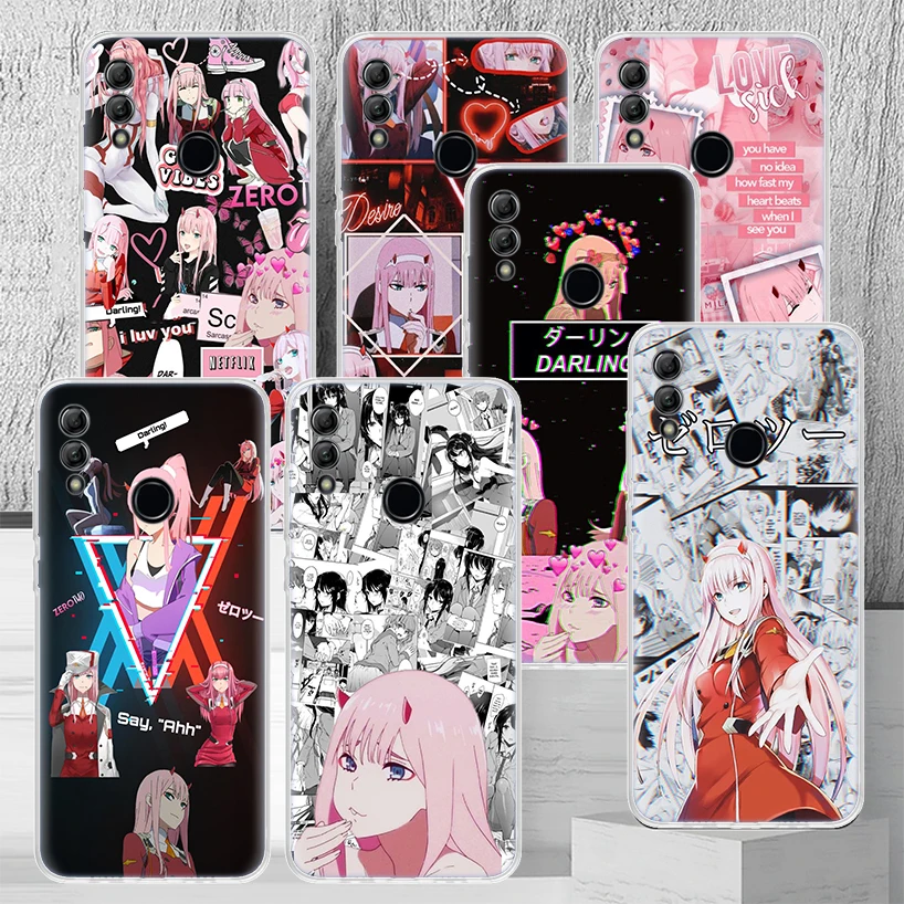 Zero Two Darling In The FranXX Phone Case Capa For Huawei Honor 9 10 Lite 9X 8X 8A 8S Y5 Y6 Y7 Y9 P Smart Z 2019 1020i Pattern C