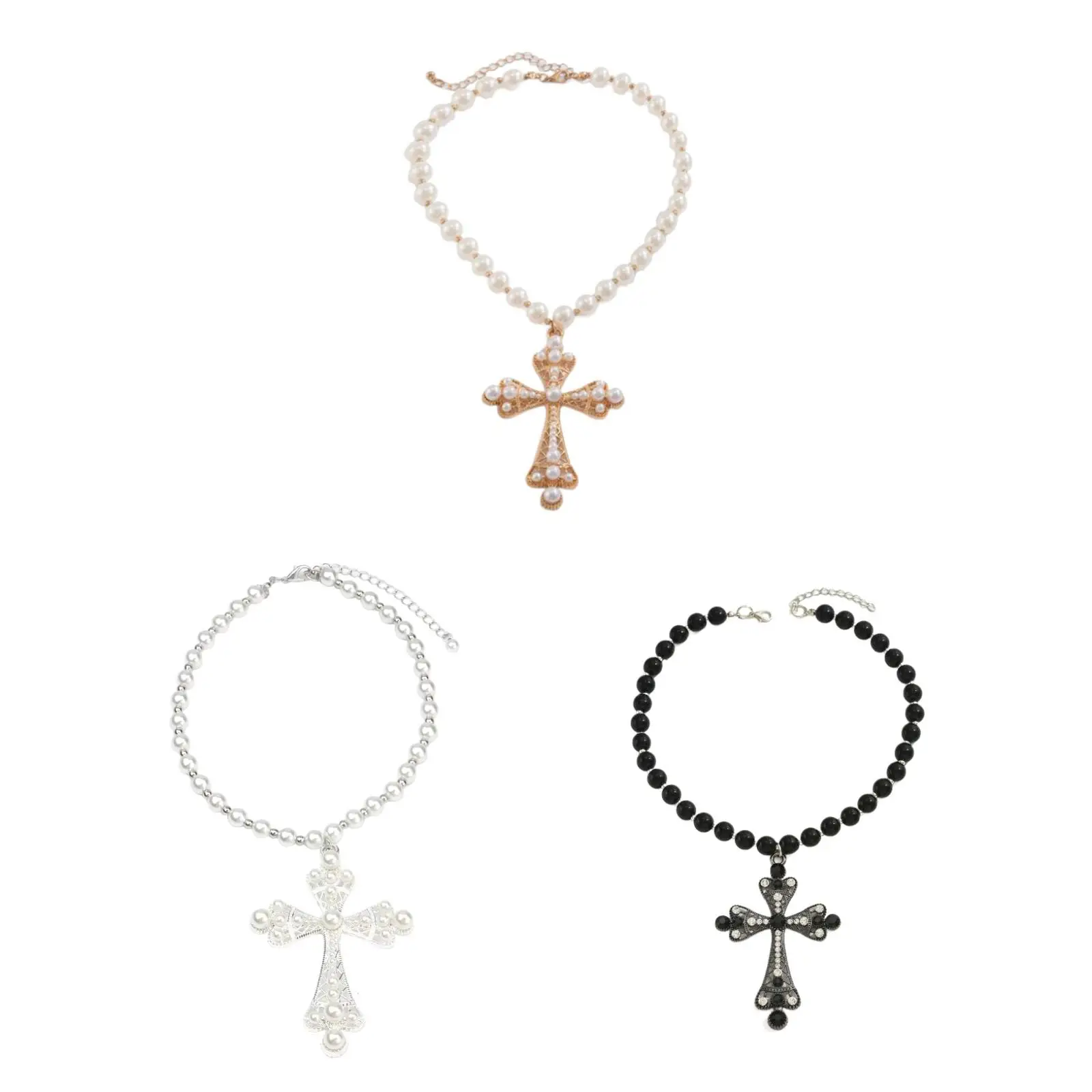 

Cross Pendant Necklace Simple Women Jewelry for Holiday Party Birthday Gifts