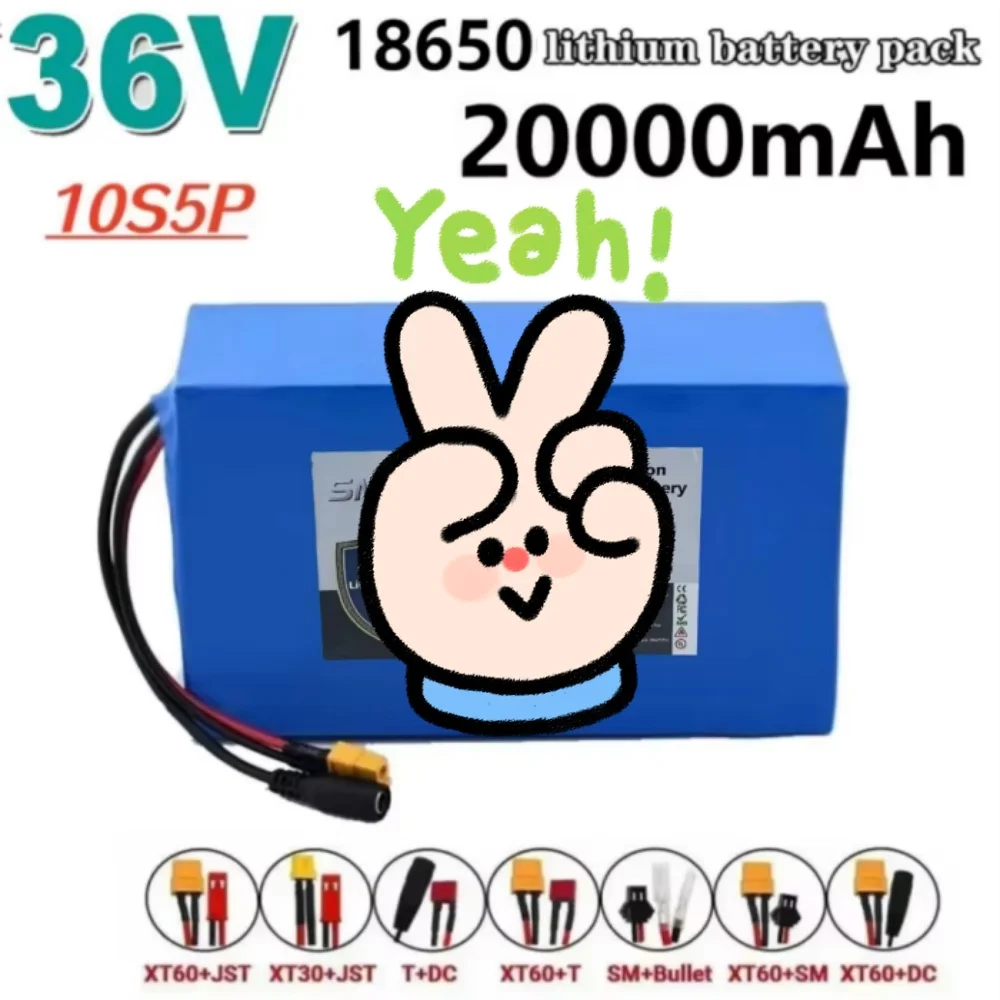 36V 20000mAh Electric Scooter Battery Pack 10S5P 18650 Lithium-ion High Capacity for Scooter Replacement And Upgrade