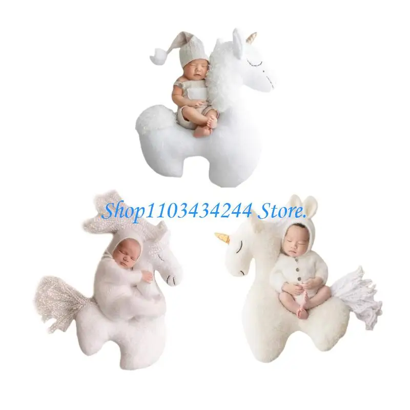

G2TC Lovely Single Ronag Horse Design Newborns Photo Props Предоставление помощи для ребенка