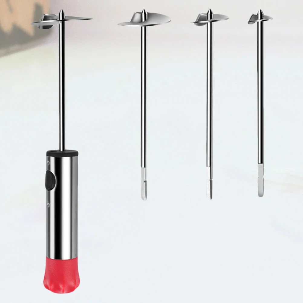 Vegetable and Fruit Digging Rotator Corer Remover Punch Hole Coring Tool Cherry Pitter Red Child