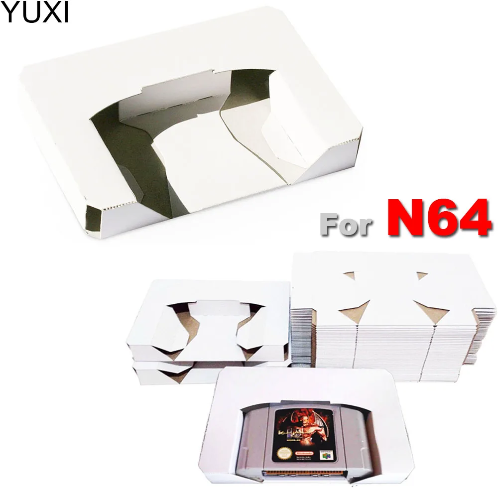 

YUXI 1PCS For N64 Carton Replacement Inner Inlay Insert Tray for PAL & NTSC for N64 CIB Game Cartridge