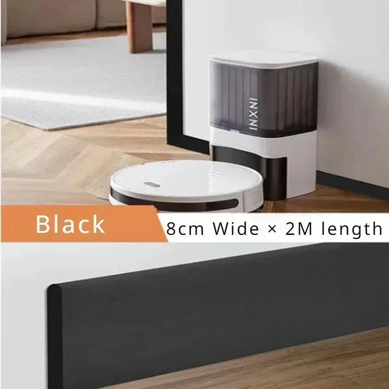 NEW 2M Waterproof enclosure Self adhesive Skirting Line 3D Wall Sticker Thickened Anti-collision Decoration Kid's Corner Line