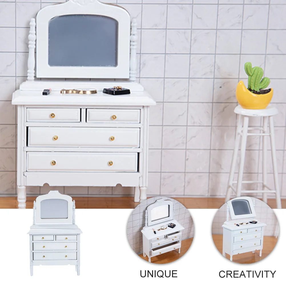 1pc em miniatura vestir artesanato de madeira decoração para casa diy artesanato de madeira decoração crianças quarto móveis exibição