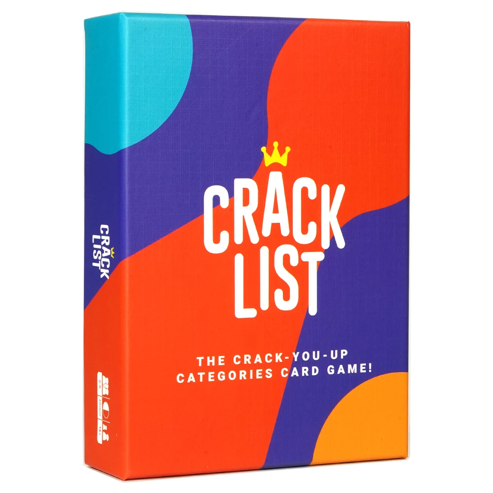 SAVANA Crack List The Crack You Up Categories Gra karciana 2+ graczy Rodzinne gry planszowe