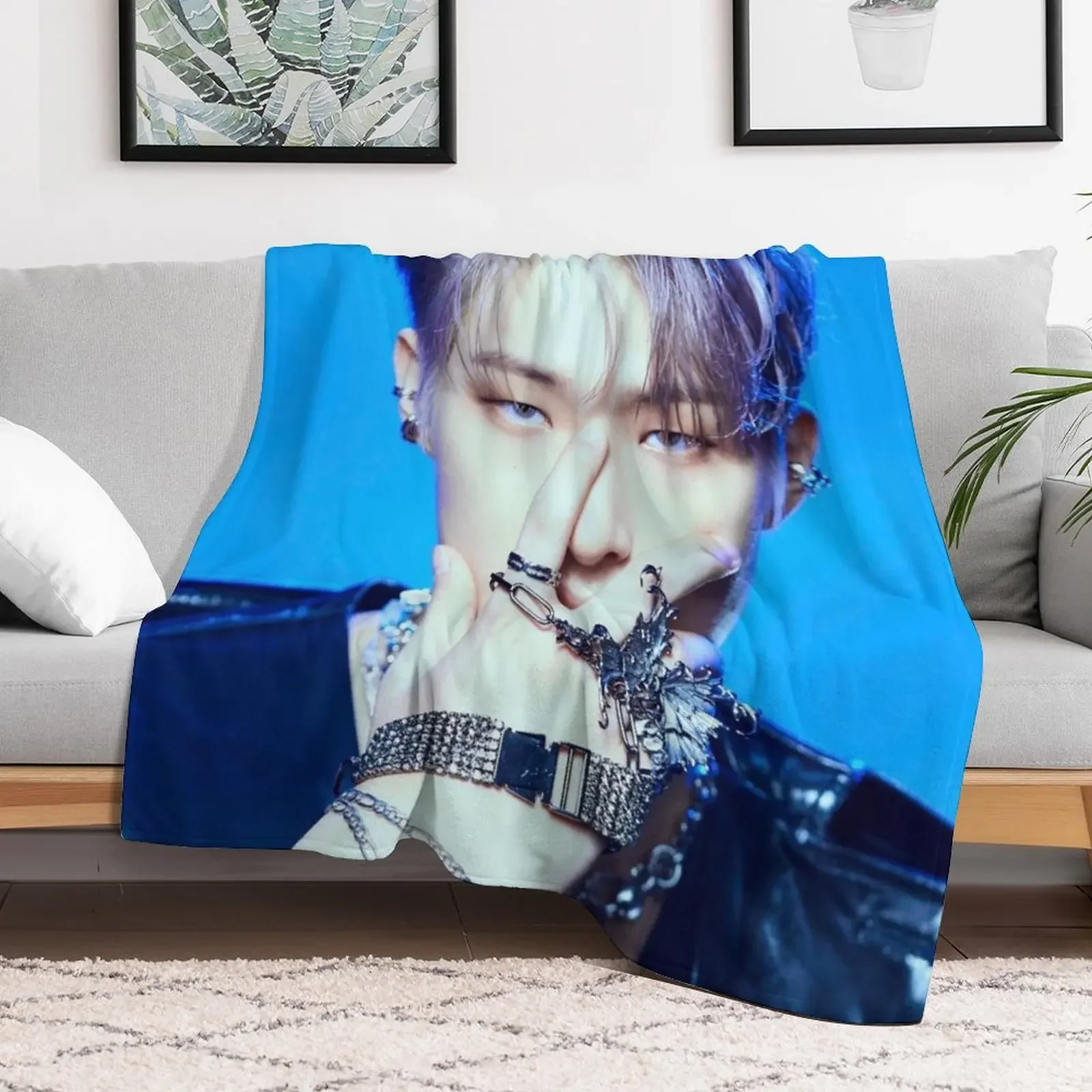 Mingi ATEEZ Deja Vu Throw Blanket warm winter Giant Sofa Blankets