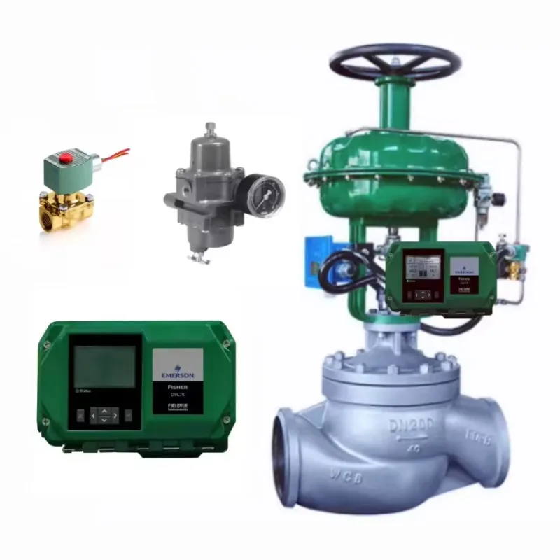 Fisher DVC7K Valve Positioner 67CFR-237 Filter Regulator ASCO 223 Solenoid Valve With Chinese DN125 Regulating ValveM