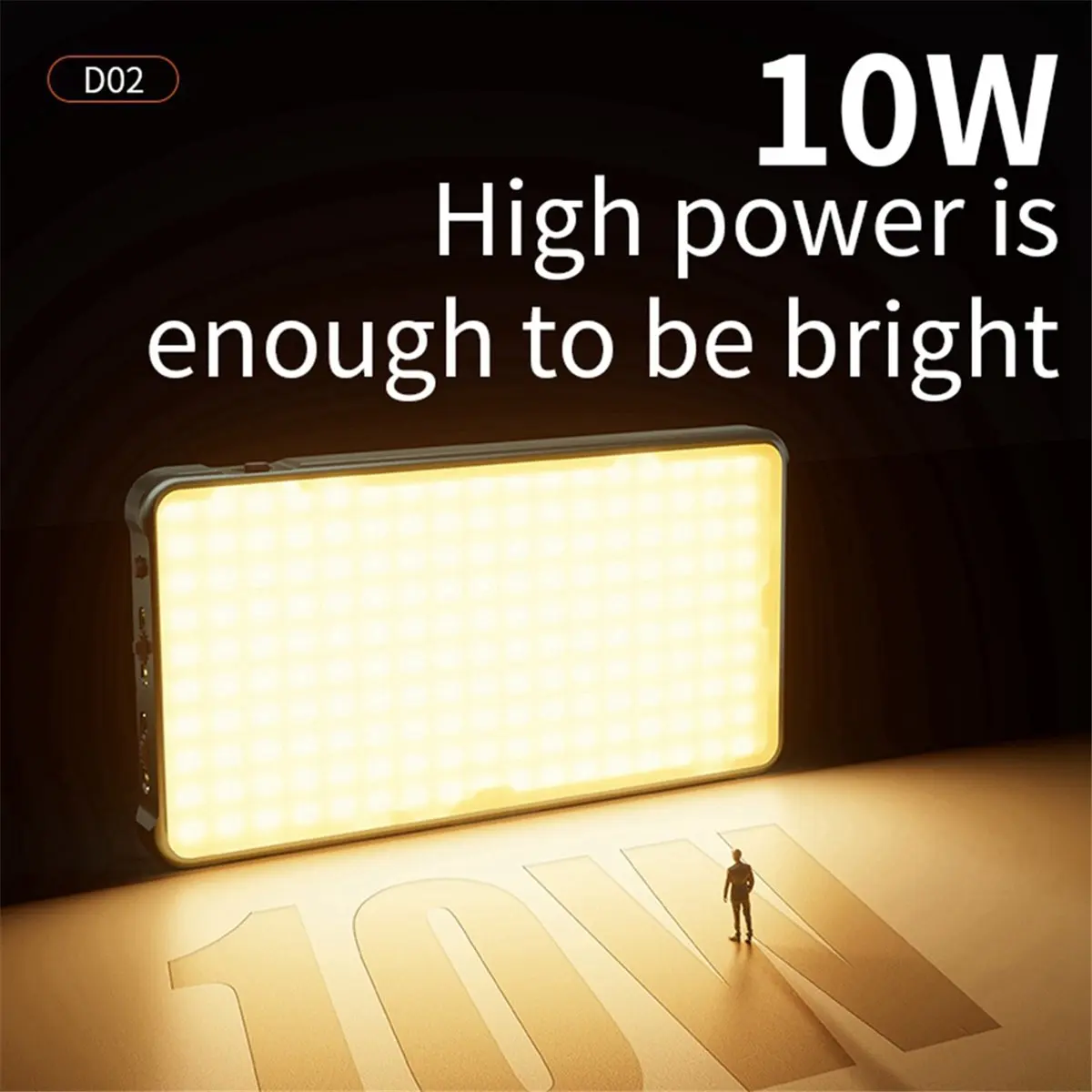 BUY NOWFull Color Small Panel Light LED Full-Color RGB Fill Light Lamp 2500-9000K for Vlogging Photography Video Conference