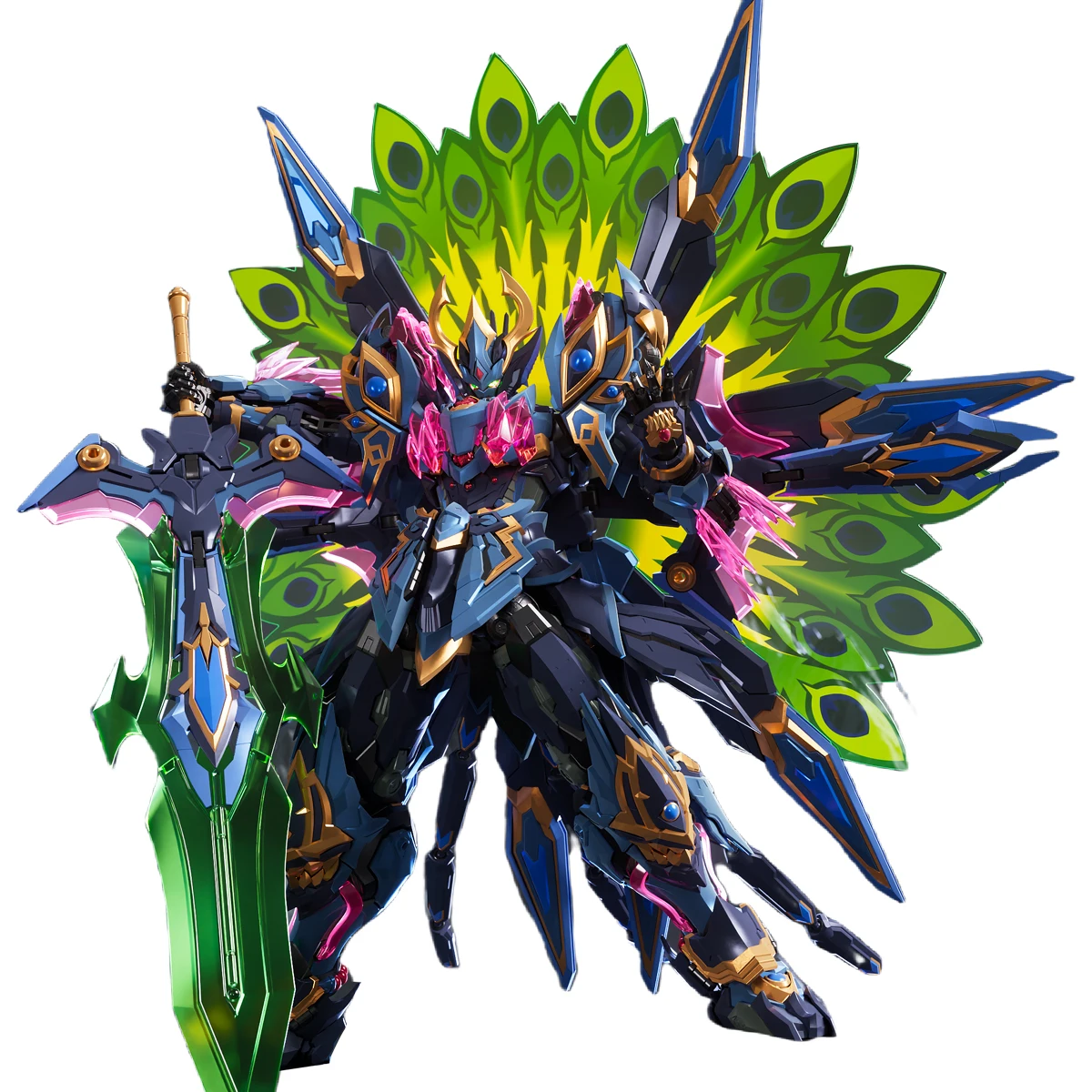 

HIPLAY ZEN Коллекционная фигурка Divine Gang Dao Peacock King Mecha из сплава, готовая модель