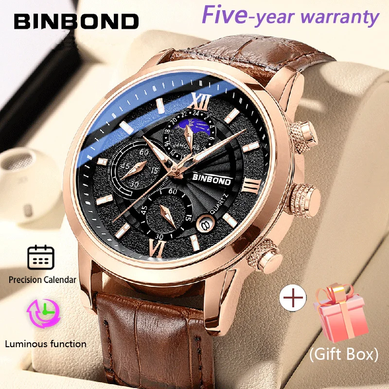 Luminous Men Movement Men Calendar Steel Stainless Sports