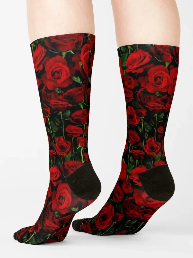 Bed of Roses Socks men cotton high quality Stockings compression Sports Socks Woman Men's