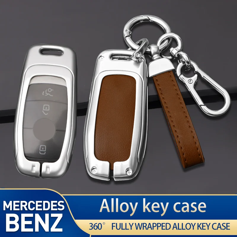 

The car keycase is suitable for Mercedes Benz's 2018 19 20 S-Class accessory keychain, high-quality keychain, new metal