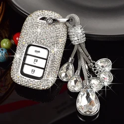 Fashion Women's Sparkling Diamond for Honda Car Key Cover Fit Vezel City Civic Jazz CRV BRV HRV Shuttle Vezel Pilot Accord