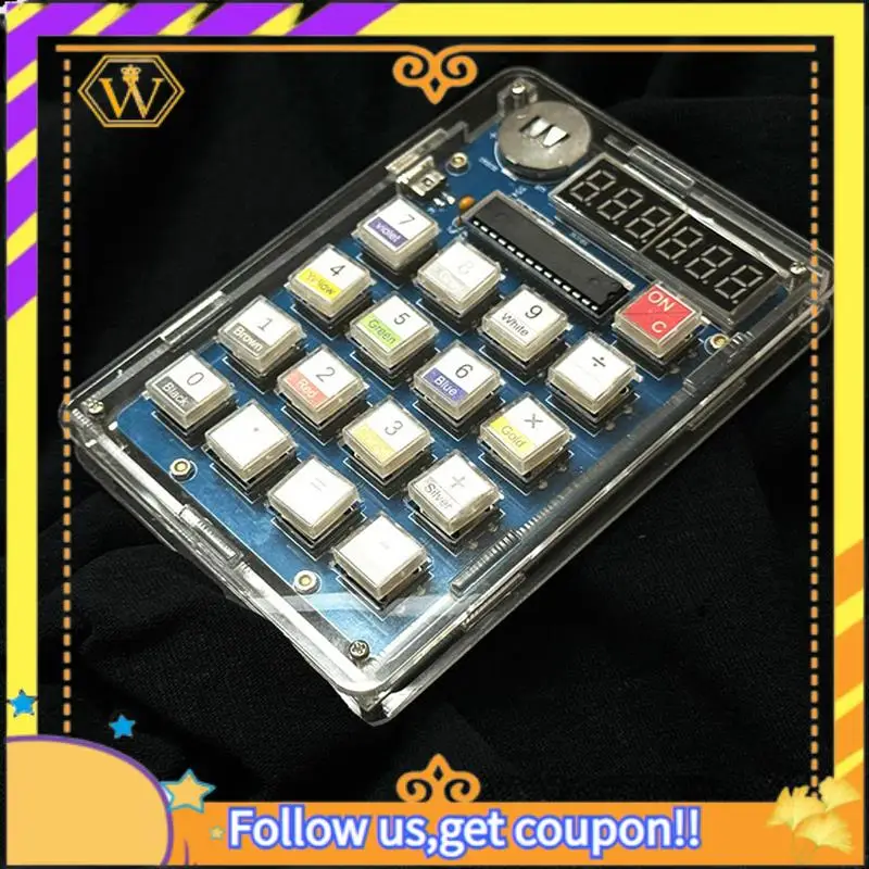 أحدث مجموعة ممارسة اللحام، مجموعة آلات حاسبة ذاتية الصنع مكونة من 6 أرقام USB/بطارية تعمل بالطاقة المكتبية مجموعة مشروع لحام الحاسبة #2