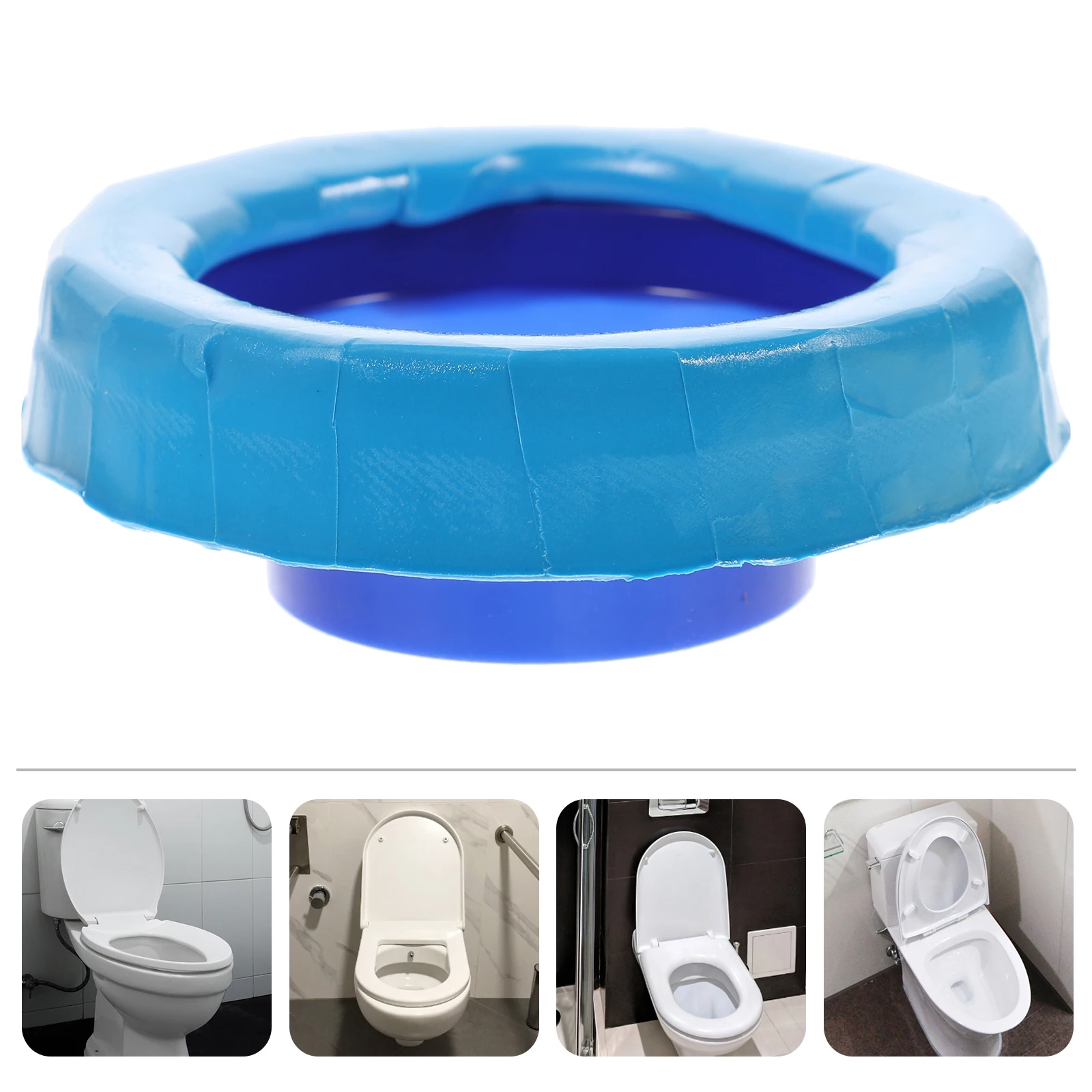 

Toilet Seal Wax Ring Bowl Replacement No for Tank Gasket Sealer Anti-backflow Free Rubber