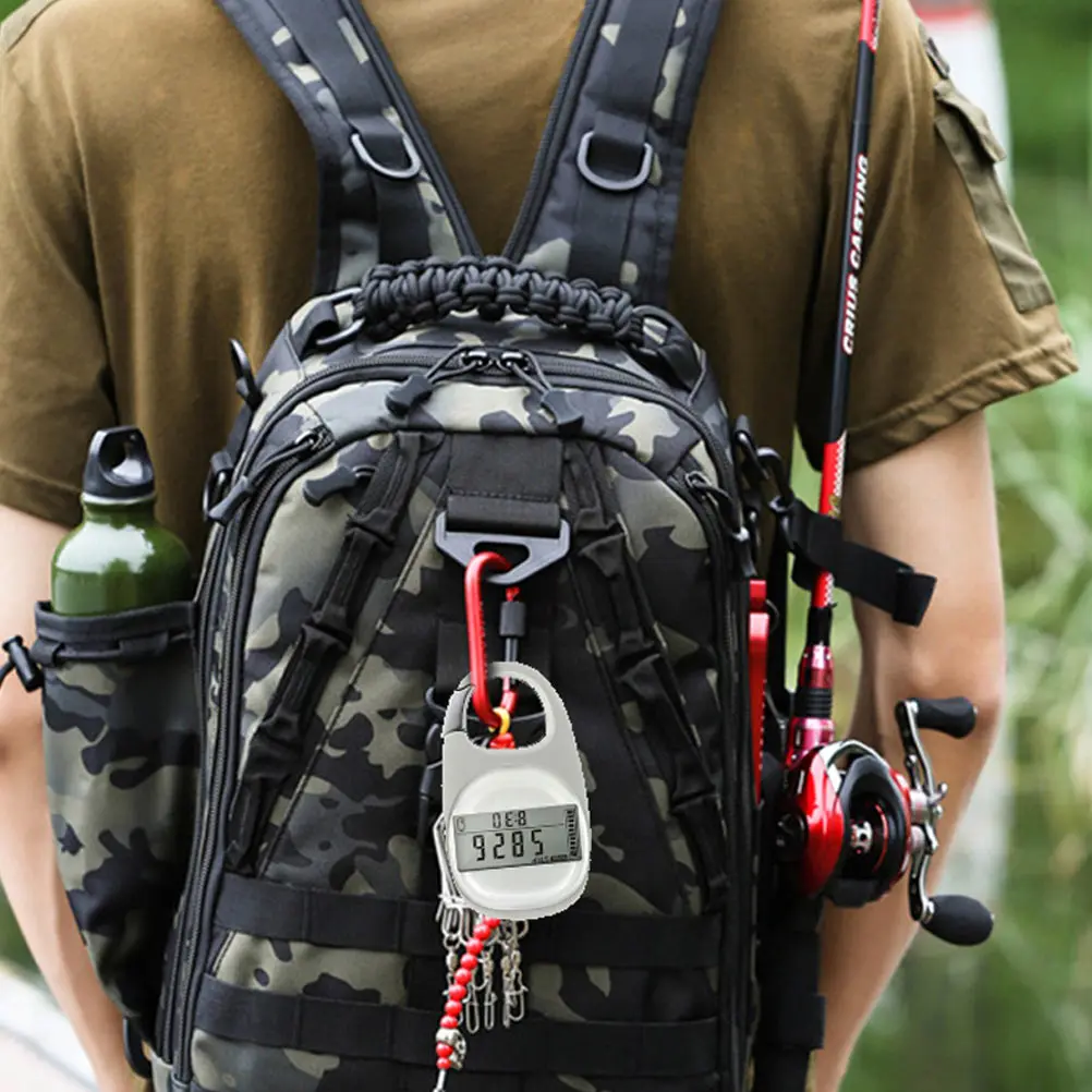 

3d Pedometer Sports Supplies Running Step Counter Gadget Mountain Climbing White Carabiner Accessories Fitness