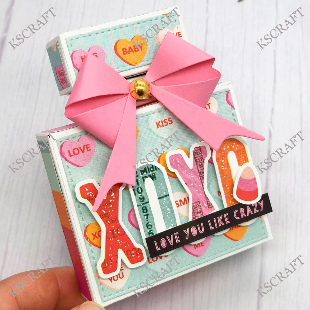 KSCRAFT – boîte-cadeau de parfum, matrices de découpe, pochoirs pour bricolage, Scrapbooking, gaufrage décoratif de cartes en papier, travaux manuels