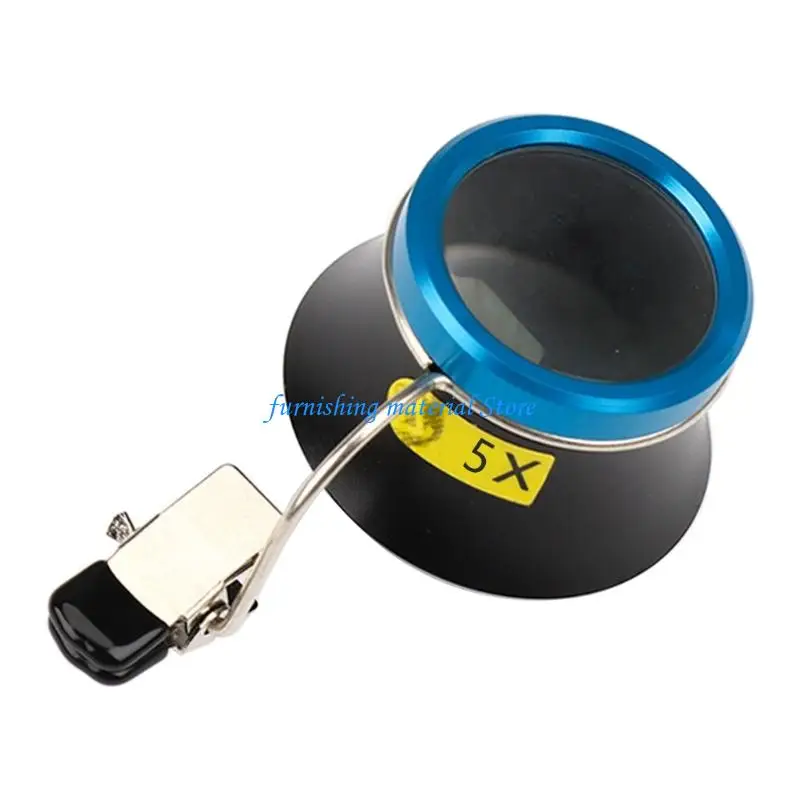 Y5GD Multipurpose Clip On Magnifier 5-20X Option For Glasses Crafts Detailed Viewing