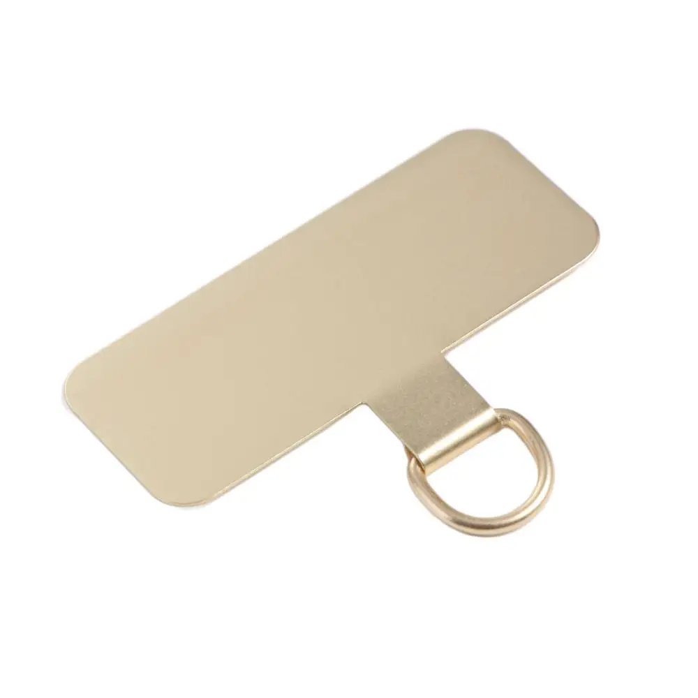 Luxury Stainless Steel Phone Lanyard Gasket Detachable Snap Strap Metal Phone Patch Metal Ultra Thin Phone Card Clip Replacement