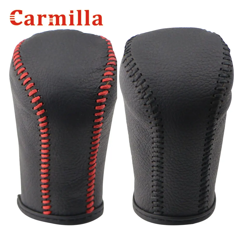 Carmilla Leather AT Gear Shift Cover Fit for Toyota Corolla Rav4 Rav 4 2014 - 2019 Accessories Shift Knob Protection Cover