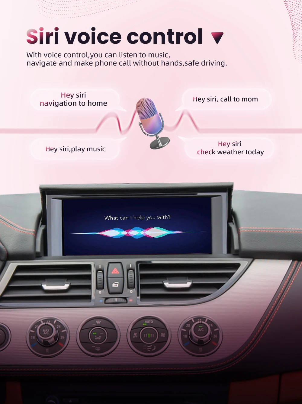 BONROAD Wireless CarPlay Android auto Module Apapter for BMW Z4 E89 CIC EVO System with Bluetooth Airplay Mirror Link Functions – Detail 5