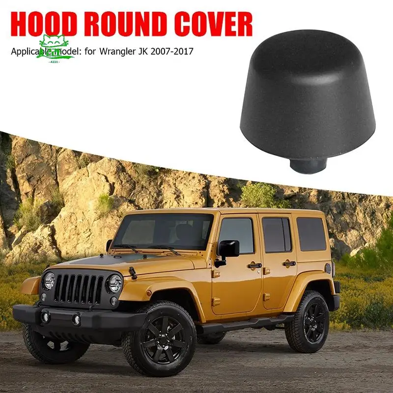 A22E-Rubber Hood Bumpers Replace For Jeep Wrangler JK 2007-2017 Cushion Stopper Bumpstop Car Accessories
