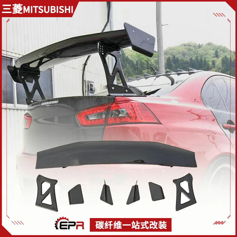 

Подходит для модификации Mitsubishi Yishen Evolution 10-го поколения, хвост из углеродного волокна, широкий корпус Varis, фиксированное ветровое крыло GT