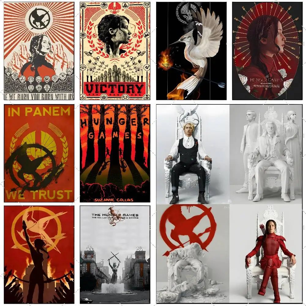 The Hunger Games 3 Poster High-definition art sticker Self adhesive waterproof home decoration for living room