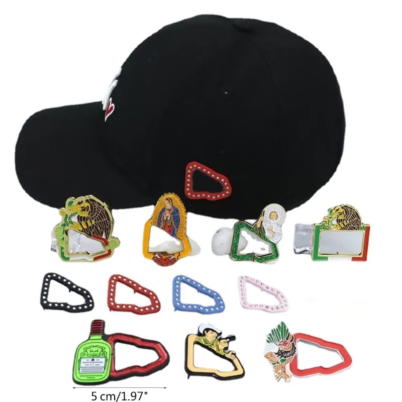 Hat Badges Cartoon Hat Pins Metal Baseball Brooches Clothes Decors