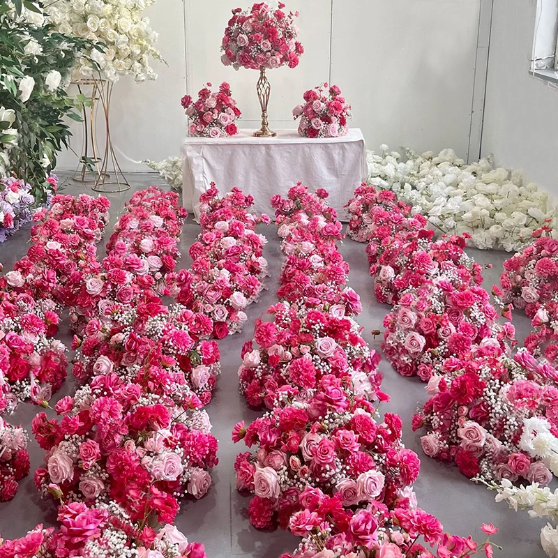 Artificial Flowers 30-70cm Flower Ball For Wedding Decoration Road Lead Flower Balll Table Decor Party Event Deco