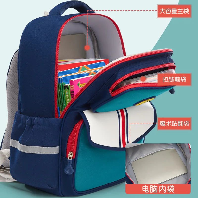 Mochilas escolares impermeables para niños y niñas, Mochila ortopédica para escuela primaria, bolsa para libros para niños