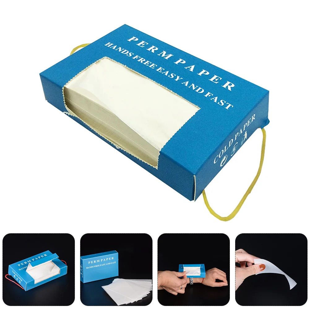 

700Pcs Salon Perm Tissue Paper Easy Penetration Non-Tear Disposable Perming Paper for Hairdressers Barber Shop Supplies