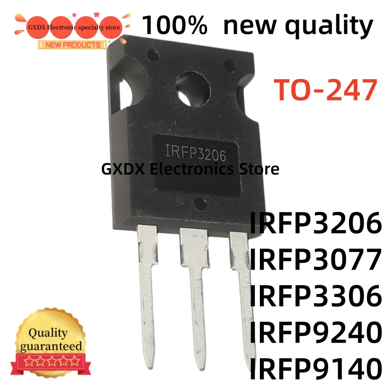 5-10Uds 100% new MOSFET IRFP3206PBF IRFP3206 IRFP3077PBF IRFP3077PBF IRFP3077 IRFP3306 IRFP9240 IRFP9140 TO247 High Quality