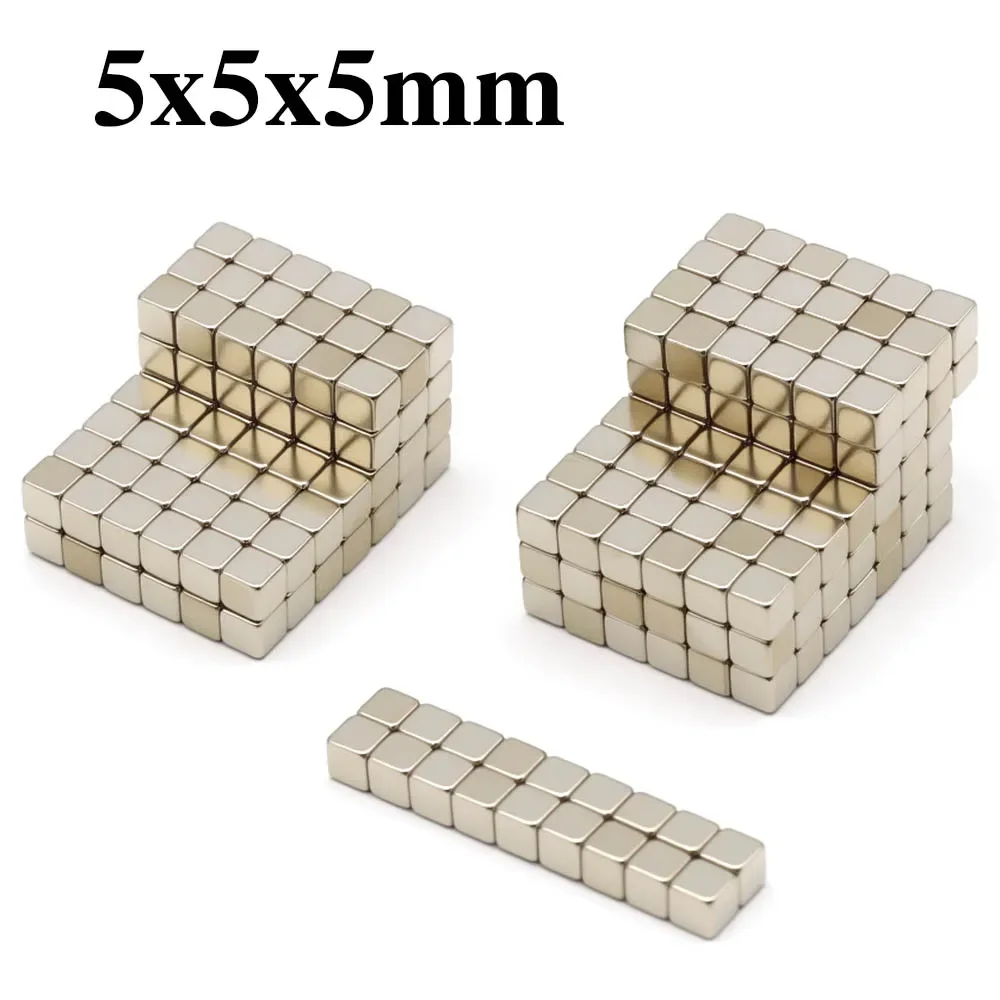 

5x5x5mm Super Powerful Magnet Neodymium Magnet NdfeB N35 Strong Permanent Magnetic imanes Refrigerator Magnet