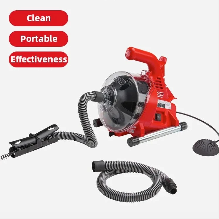 

R7 220V Autofeed Electric Sewer Pipe Dredging Machine Toilet Kitchen Pipe Cleaning Machine Dredger Drain Cleaner 120W