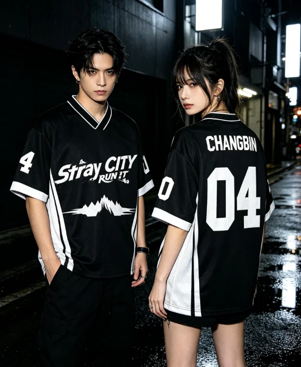2026 New Stray  Lee Know Fan Side Support Shirt Korean Wave Male Group Hip Hop Rap Singer Concert T-shirt Family Matching