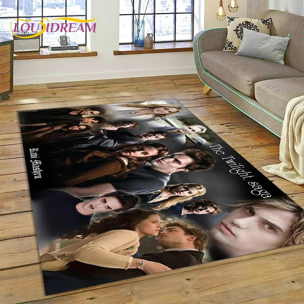 The Twilight Saga Edward Bella Carpet Rug for Bedroom Living Room Home Sofa Decoration,Children Game Large Decor Floor Mat Gift