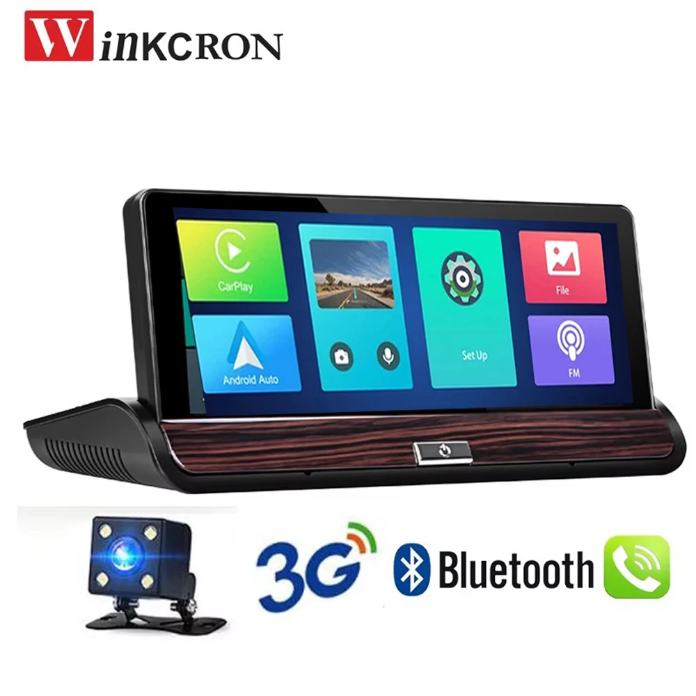 7 inch 4G Andriod GPS Navigation Car Dash Cam Video Recorder WiFi Bluetoot Full HD 1080P Rearview Camera 1G+16GB ROM GPS