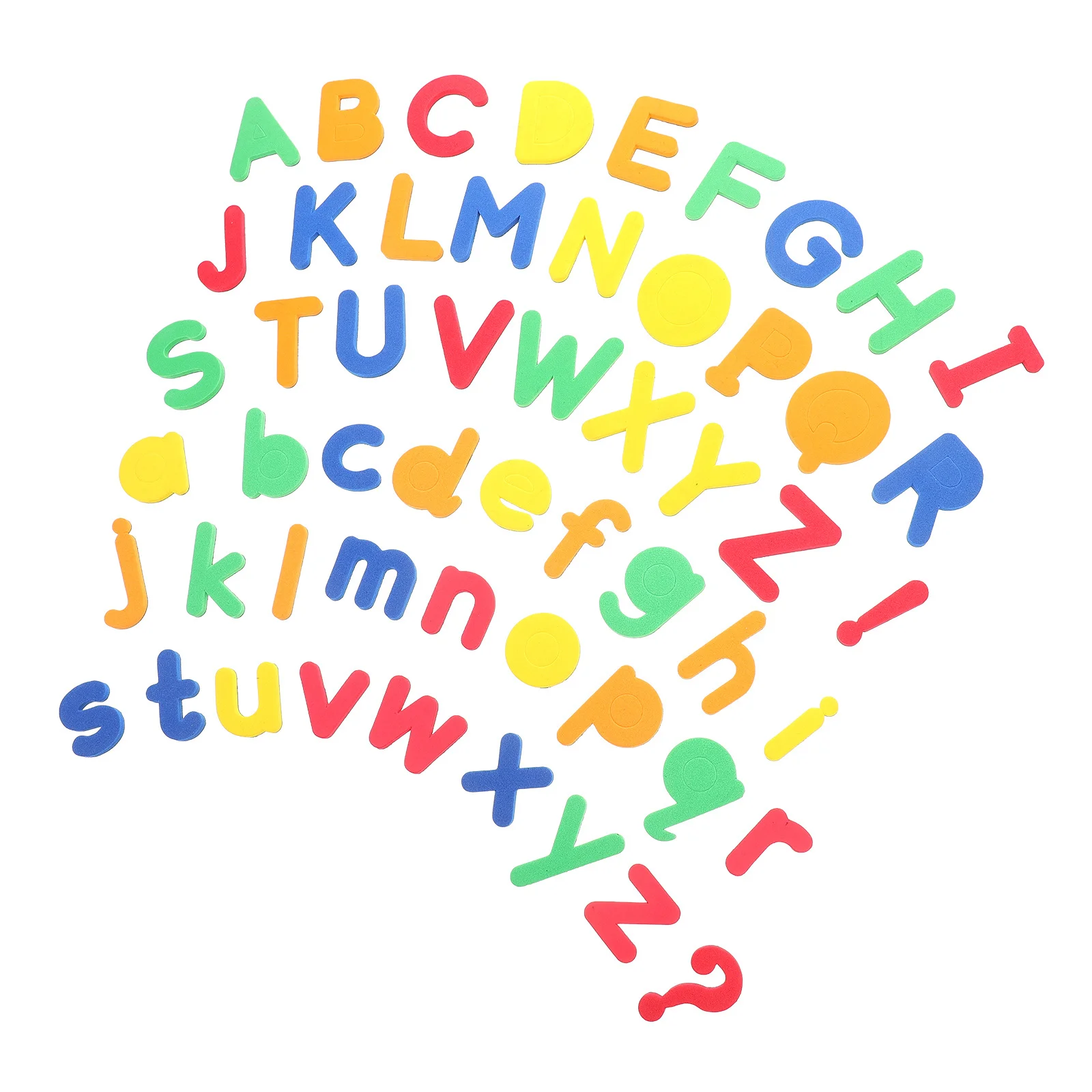 

2Sets Alphabet Magnetic Fridge Magnets Colorful Letter Shaped Refrigerator Decor Kitchen Eva Letters Small Decorative Magnets