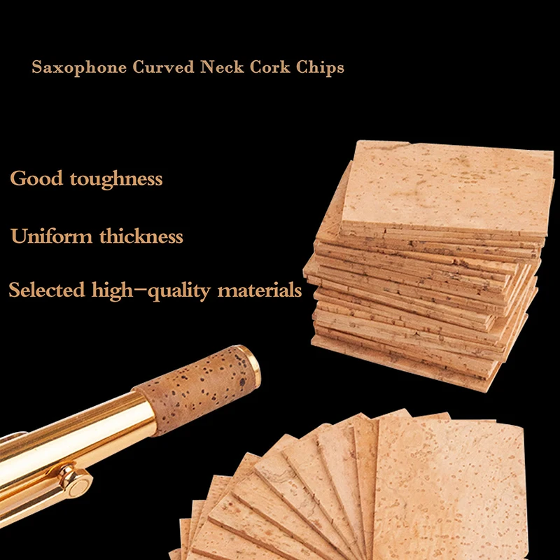 Saxophone Corks Soprano/ Tenor/ Alto Neck Cork Saxophone Parts 61x41x2mm