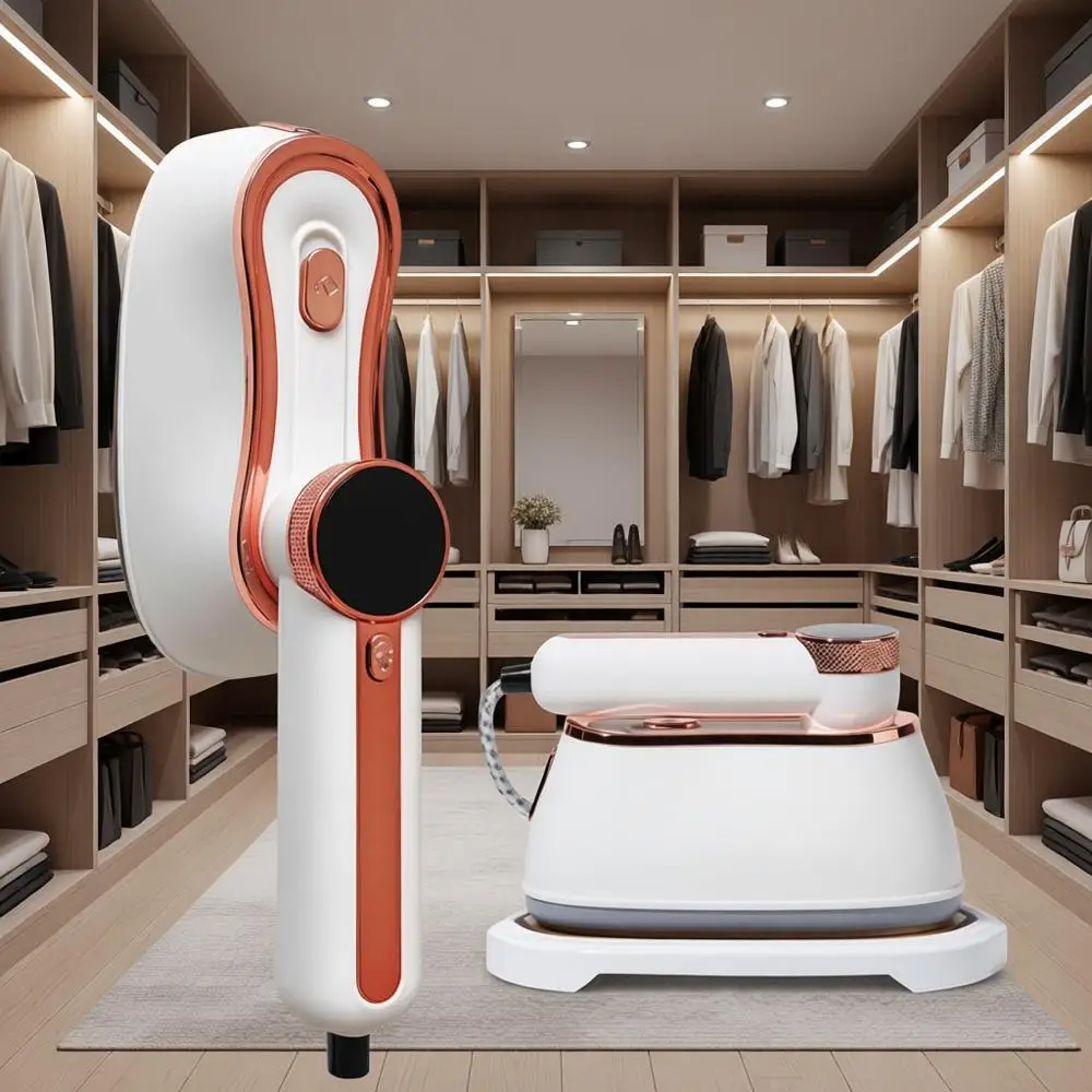 Garment Steamer, 2 in 1, High Steam Volume 20g/min, Powerful Wrinkle Removal, Leak Proof, 120V, 1000W