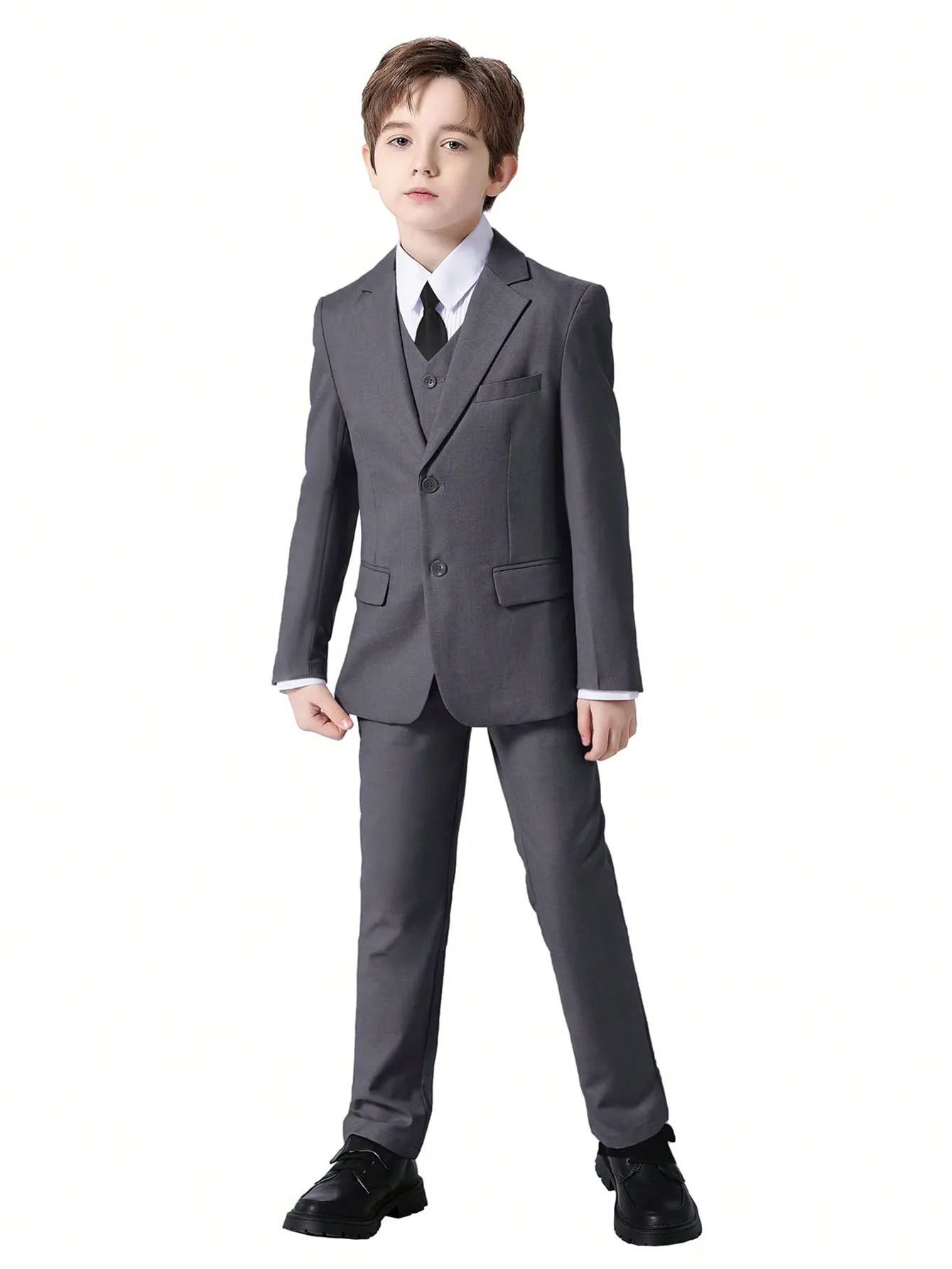 Jongenspakken Kleurrijke formele pakken 5-delig slim fit dresswear pakset schooluniformen