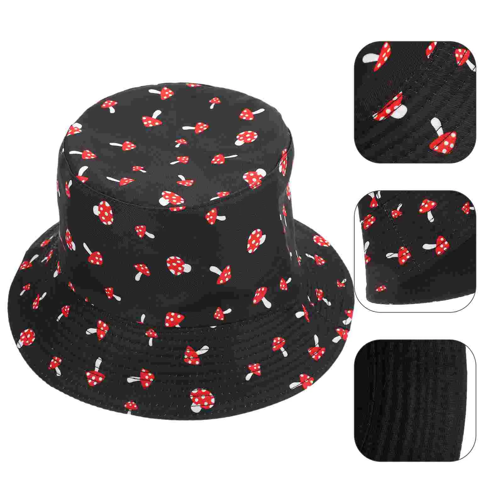 

Breathable Mushroom Bucket Hat Sun Beach Hats for Women Outdoor