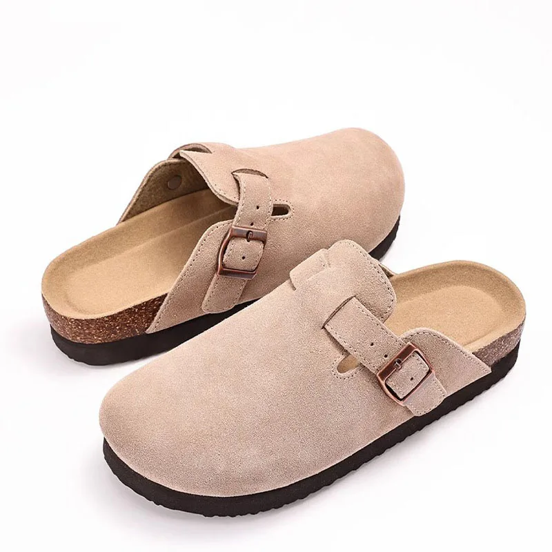 Goosecret Platform Clogs Slippers For Women Fashion Cork Footbed Mules With Arch Support Outdoor Soft Cozy Non-slip Beach Shoes