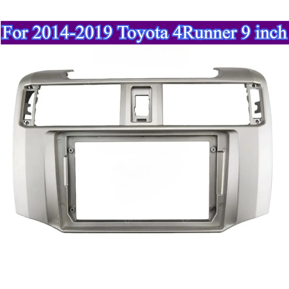 

For 2014-2019 Toyota 4Runner 9''Car Fascia Radio Panel Dash Kit Install Facia Bezel Stereo Adapter Plate Trim Cover Accessories
