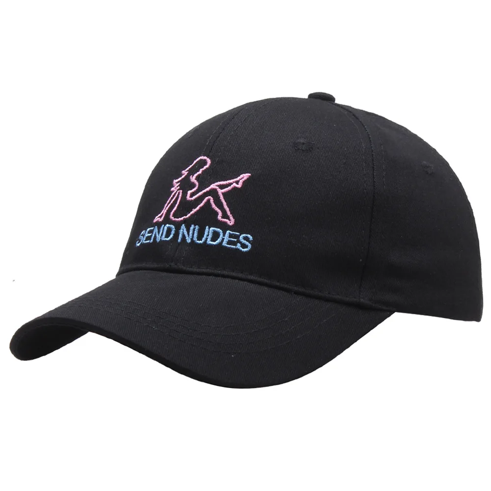 SEND NUDES Baseball Cap Fashion Cotton Embroidery Snapback Men High Quality Summer Dad Hat Male Kpop Sports Dropship