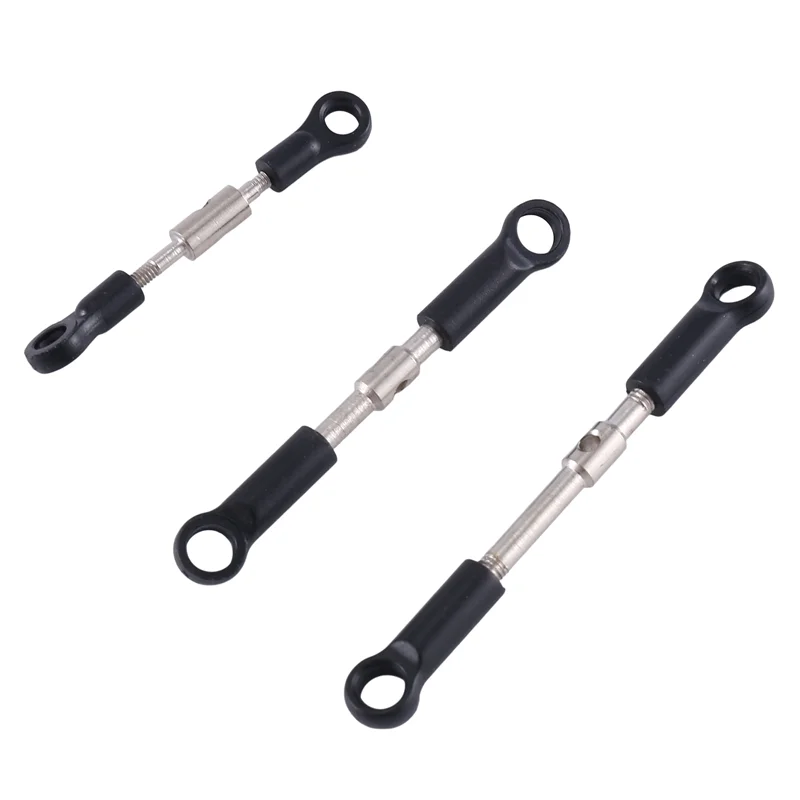 

MYMF-7Pcs Front Rear Tie Rod Linkage Servo Link Rod Set For Wltoys 144001 144010 124016 124017 124019 RC Car Spare Parts