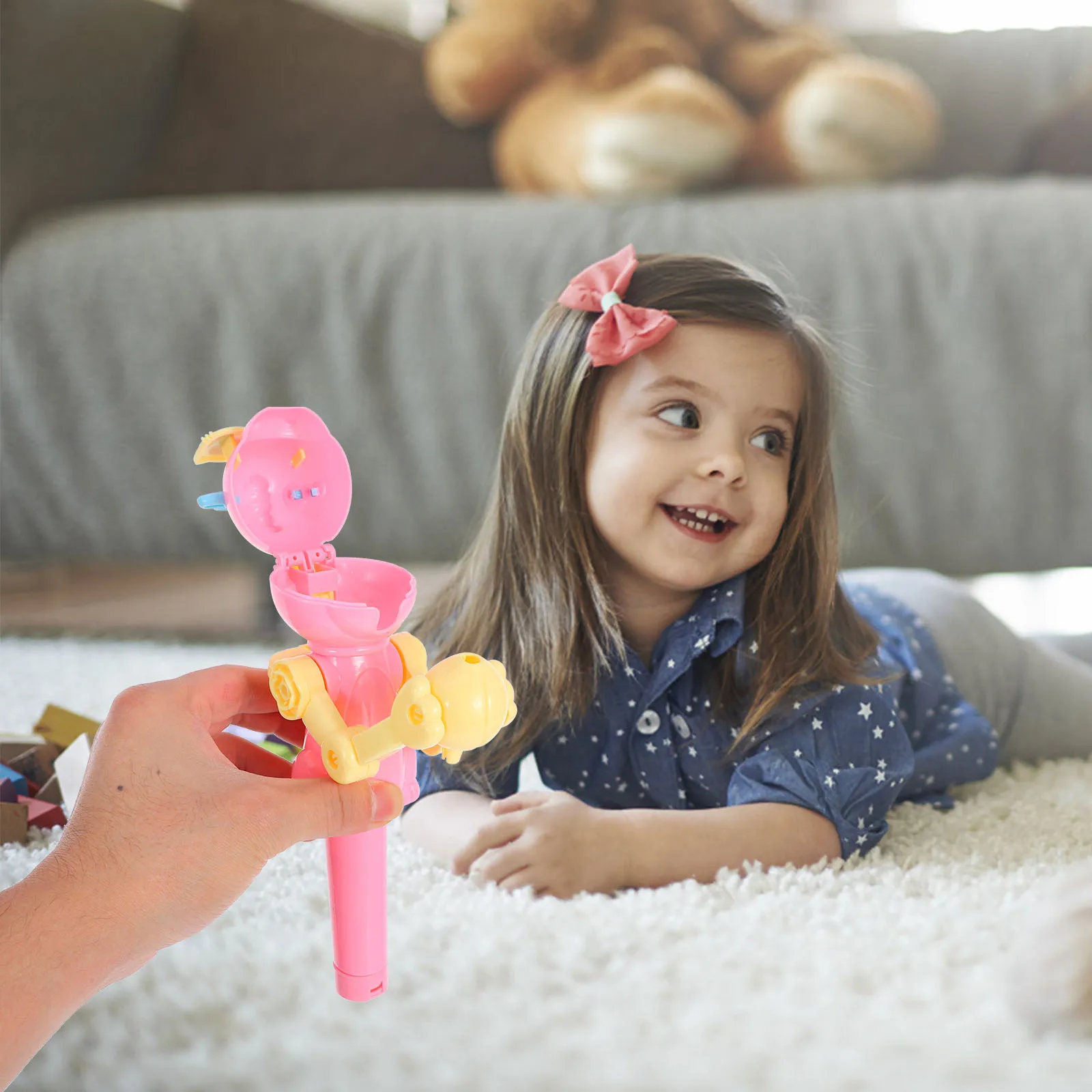 

1Pcs Dinosaur Robot Lollipop Holder Creative Candy Storage Kids Lollipop Box Perfect Gift for Children Creative Kids Toy