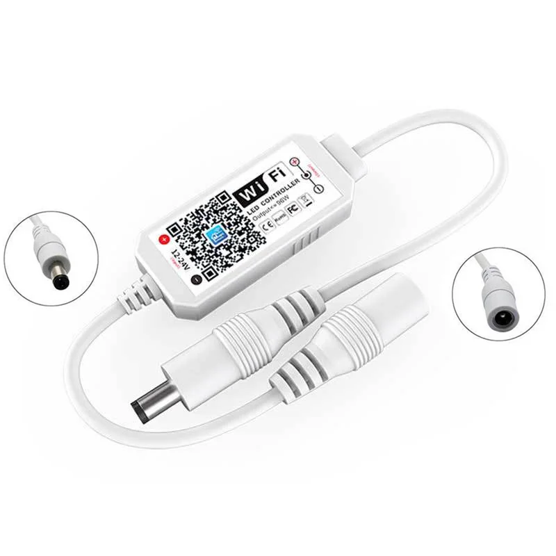 magic home controlador led de cor unica regulavel sem fio mini wi fi strip light 2835 5050 dc1224v 01